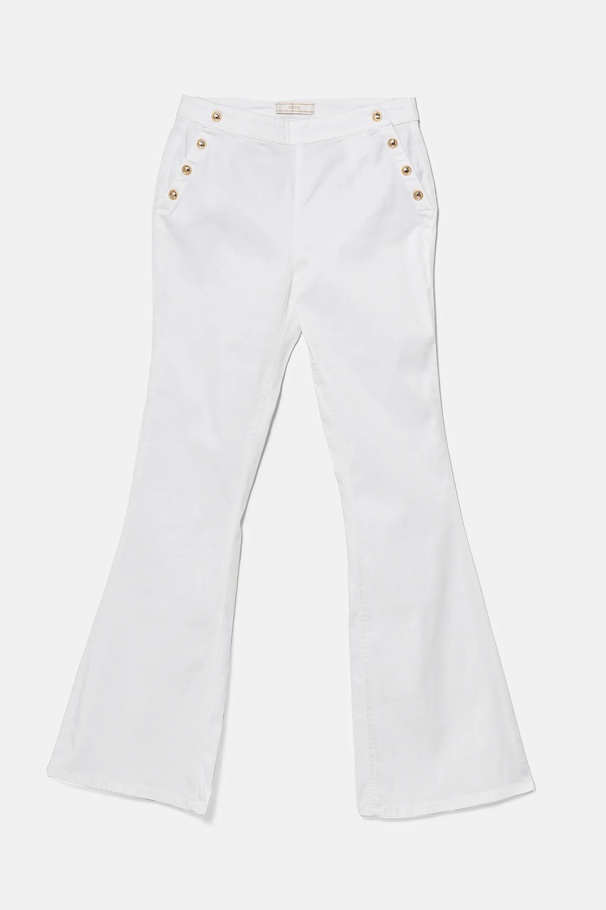 Детские брюки Guess цвет белый однотонные J5RB04 WF7H0