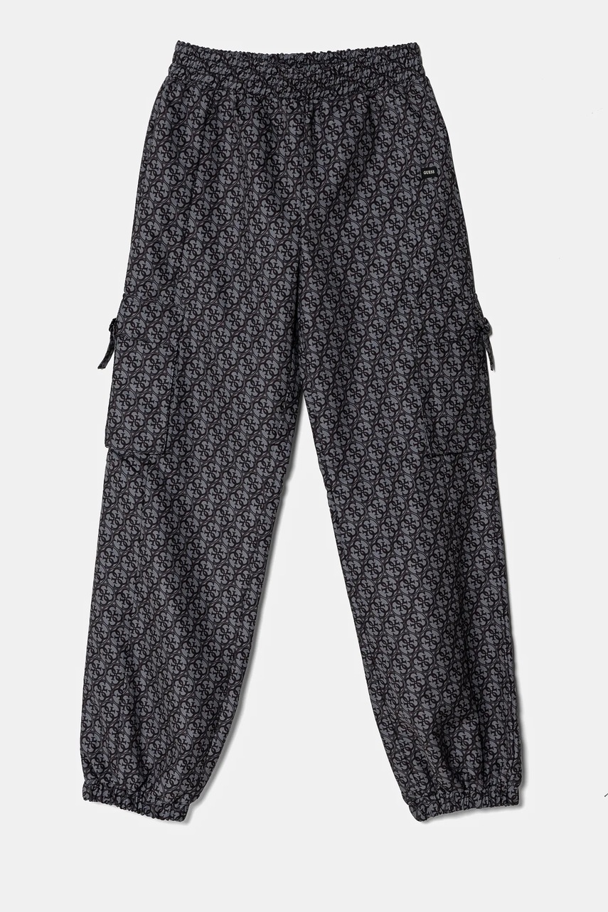 Штани для бігу Guess колір сірий візерунок J5RB09 WH2K0