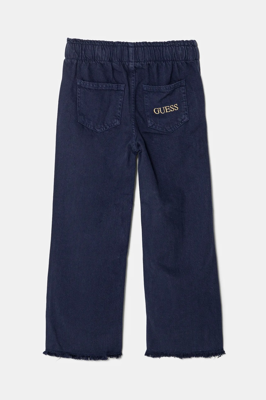 Детские брюки Guess цвет синий однотонные K5RB04 WH1T0