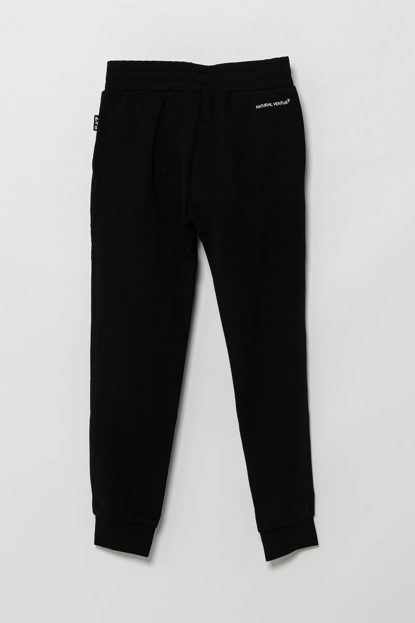 Детские спортивные штаны EA7 Emporio Armani цвет чёрный с принтом 7G000039 AF12501 Детские спортивные штаны EA7 Emporio Armani цвет чёрный с принтом 7G000039 AF12501