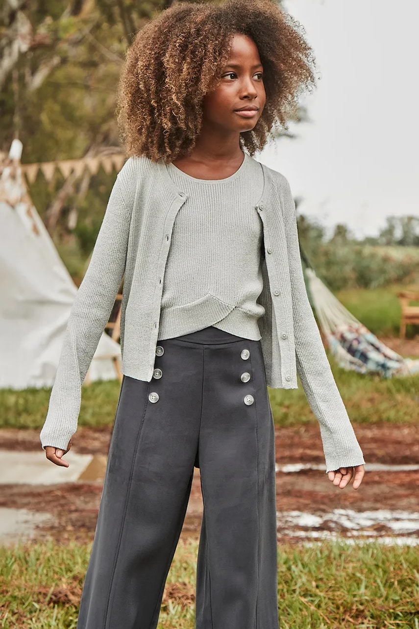 Mayoral pantaloni copii culoarea gri, neted, 6534 Mayoral pantaloni copii culoarea gri, neted, 6534