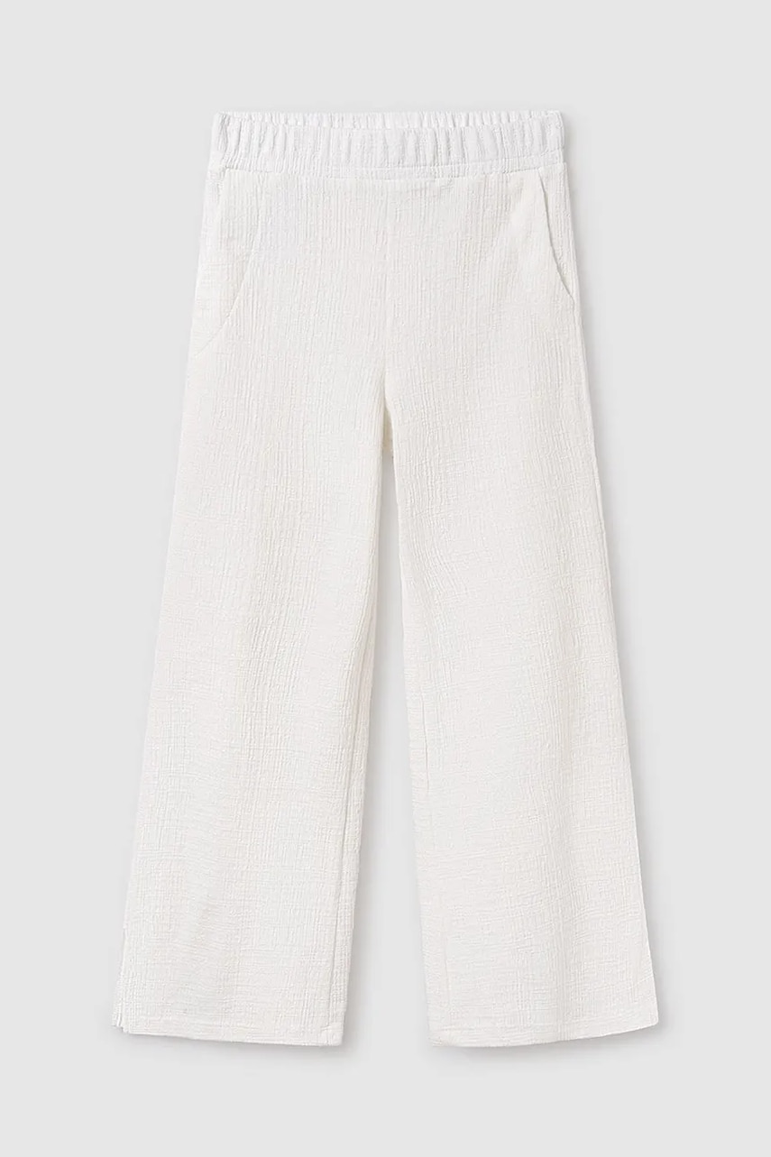 Mayoral pantaloni copii culoarea alb, neted, 6540 Mayoral pantaloni copii culoarea alb, neted, 6540