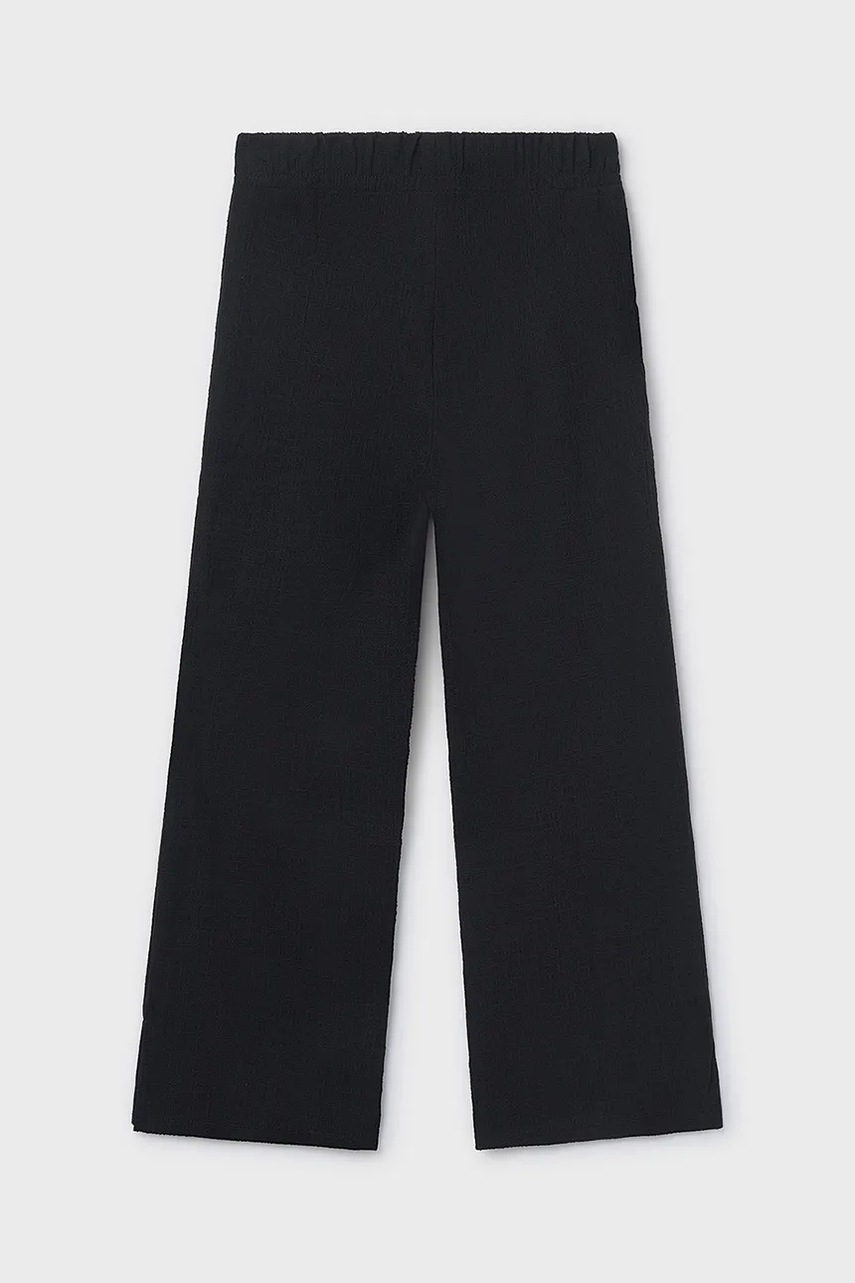 Дитячі штани Mayoral колір чорний однотонні 6540