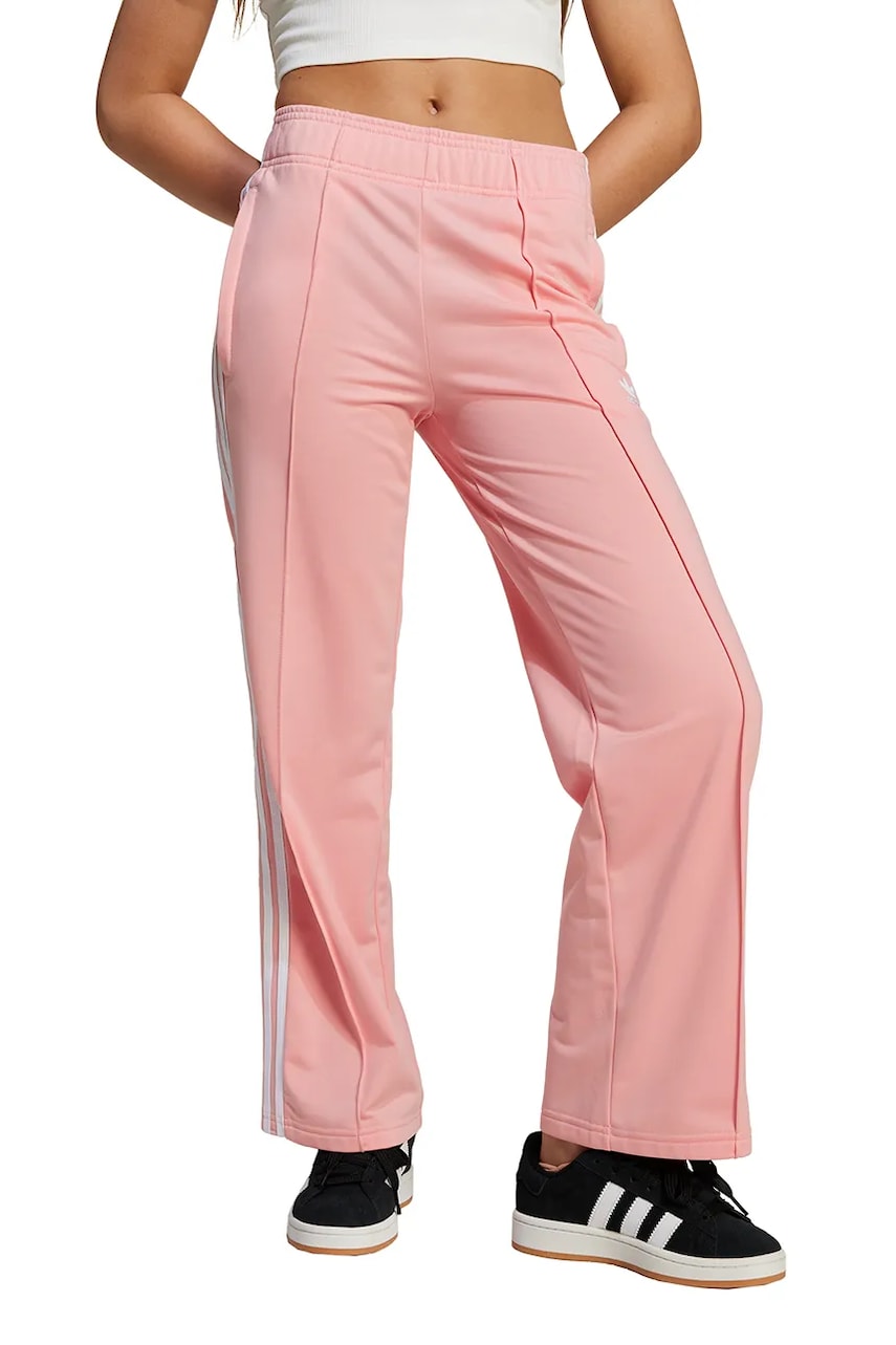 adidas Originals pantaloni de trening pentru copii culoarea portocaliu, cu imprimeu, JD1664 adidas Originals pantaloni de trening pentru copii culoarea portocaliu, cu imprimeu, JD1664