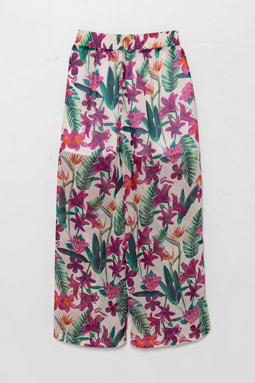 Дитячі штани Guess колір рожевий візерунок J5GB09 WA2T0 Дитячі штани Guess колір рожевий візерунок J5GB09 WA2T0