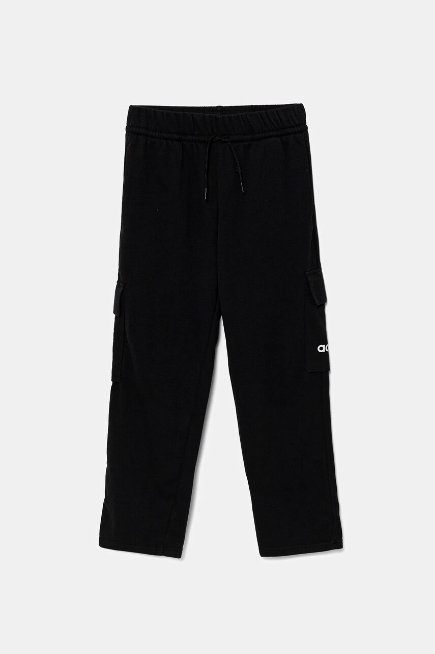 adidas pantaloni de trening pentru copii culoarea negru, uni, JC9738