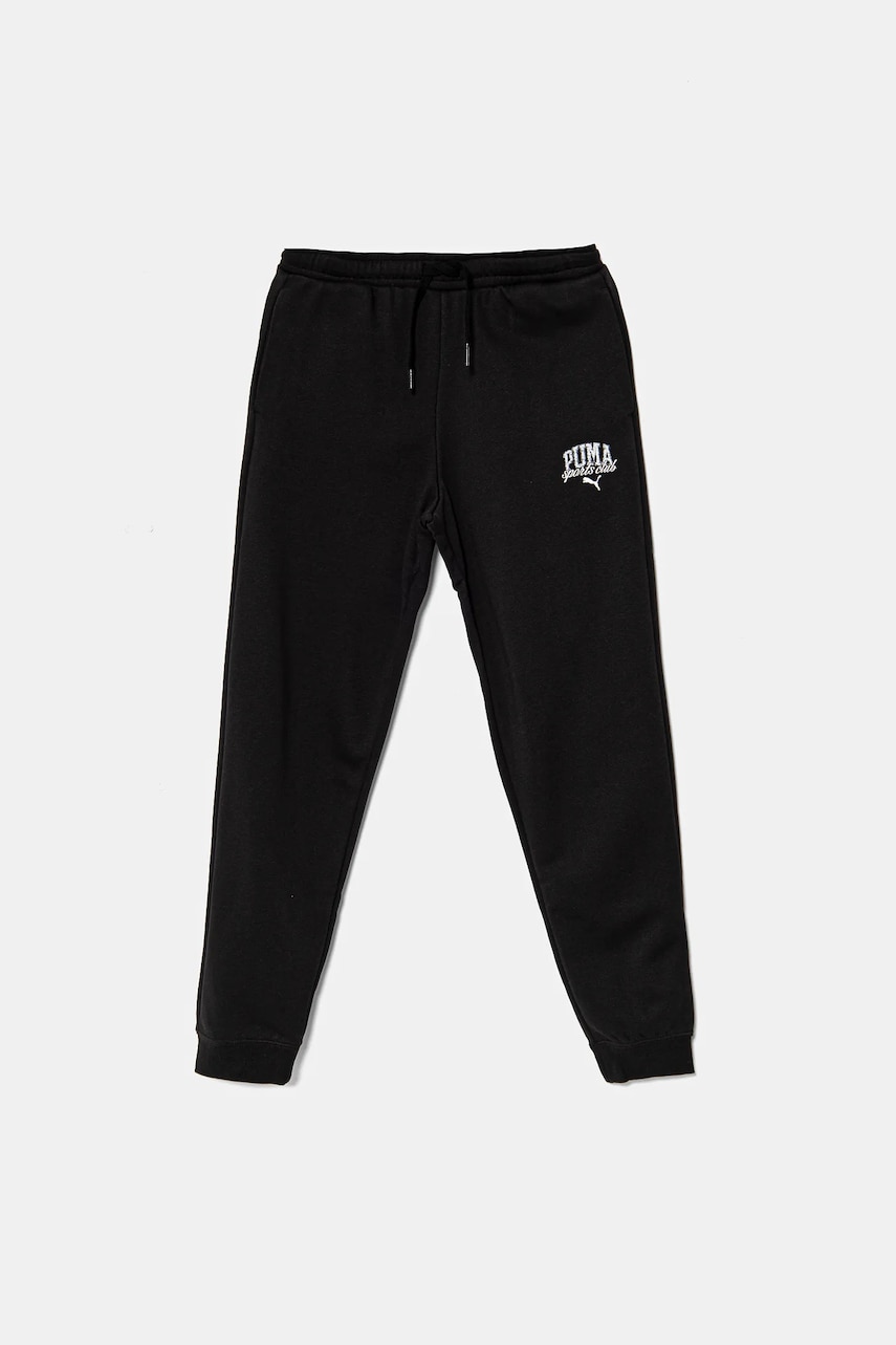 Puma pantaloni de trening pentru copii CLASS Sweatpants TR culoarea negru, cu imprimeu, 685830 Puma pantaloni de trening pentru copii CLASS Sweatpants TR culoarea negru, cu imprimeu, 685830