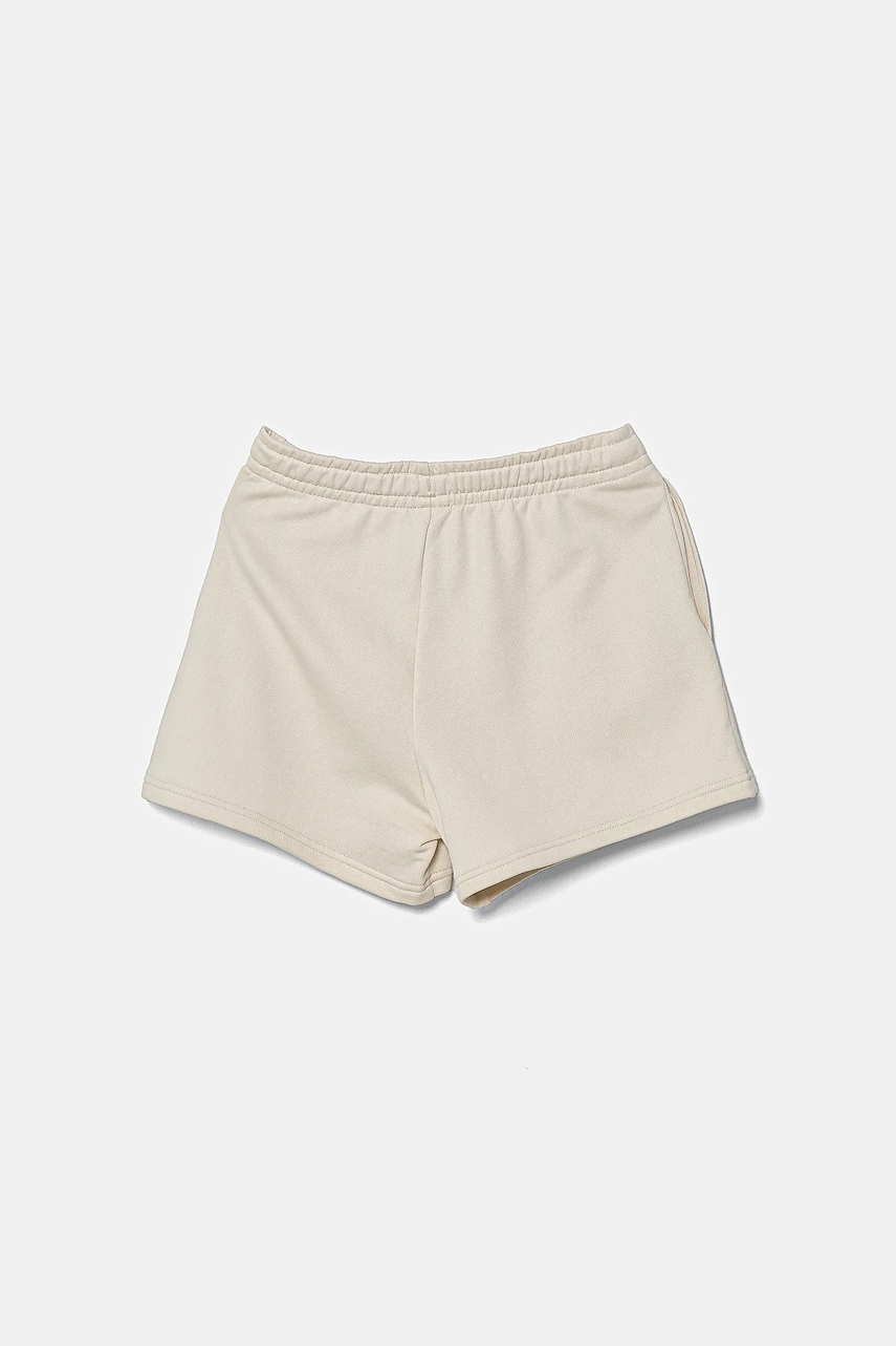 Детские шорты Puma ESS SCRIPT Shorts G цвет бежевый с аппликацией 685869 Детские шорты Puma ESS SCRIPT Shorts G цвет бежевый с аппликацией 685869