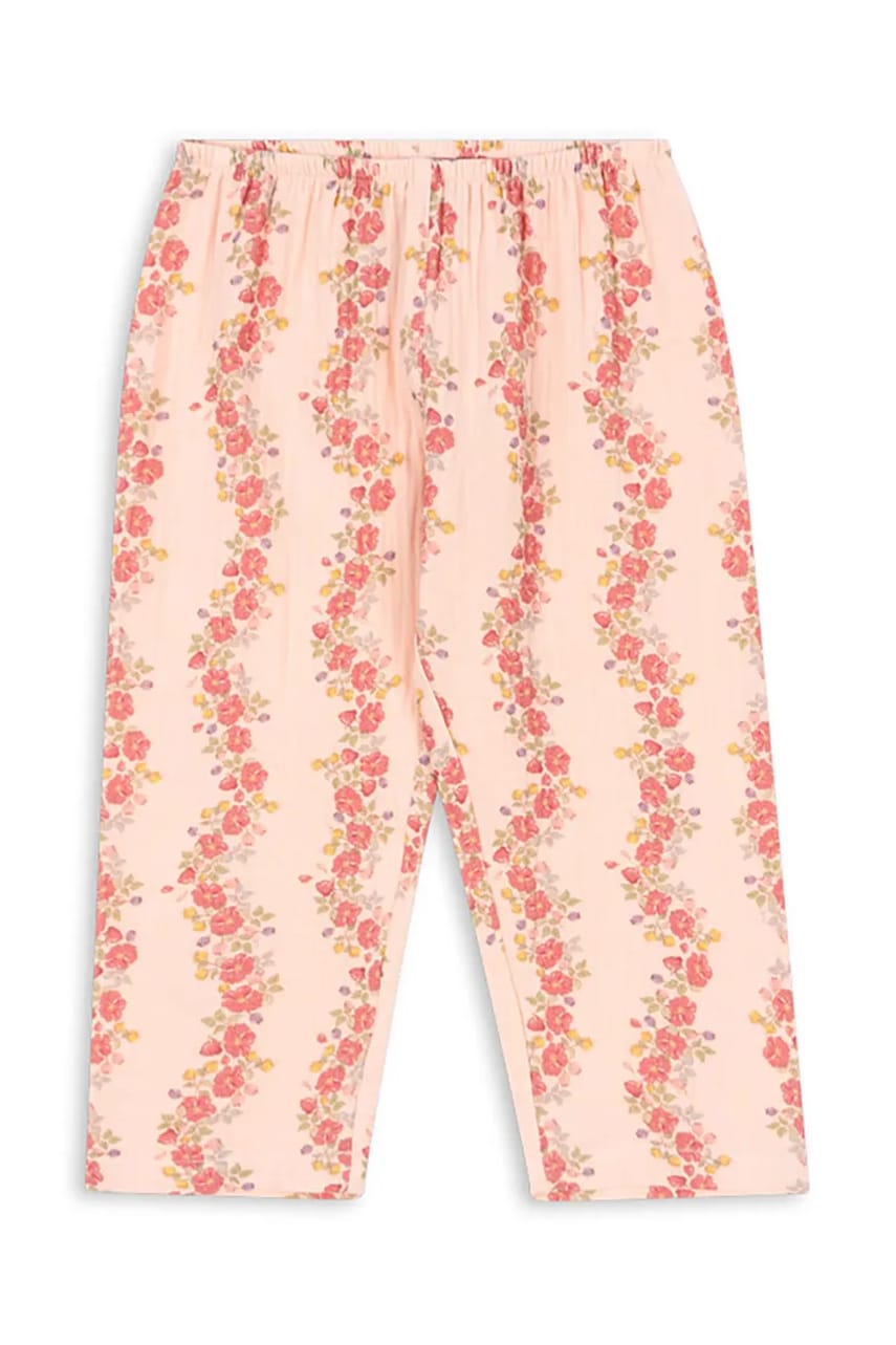 Konges Sløjd pantaloni de bumbac pentru copii COCO PANTS GOTS culoarea roz, modelator, KS102276 Konges Sløjd pantaloni de bumbac pentru copii COCO PANTS GOTS culoarea roz, modelator, KS102276