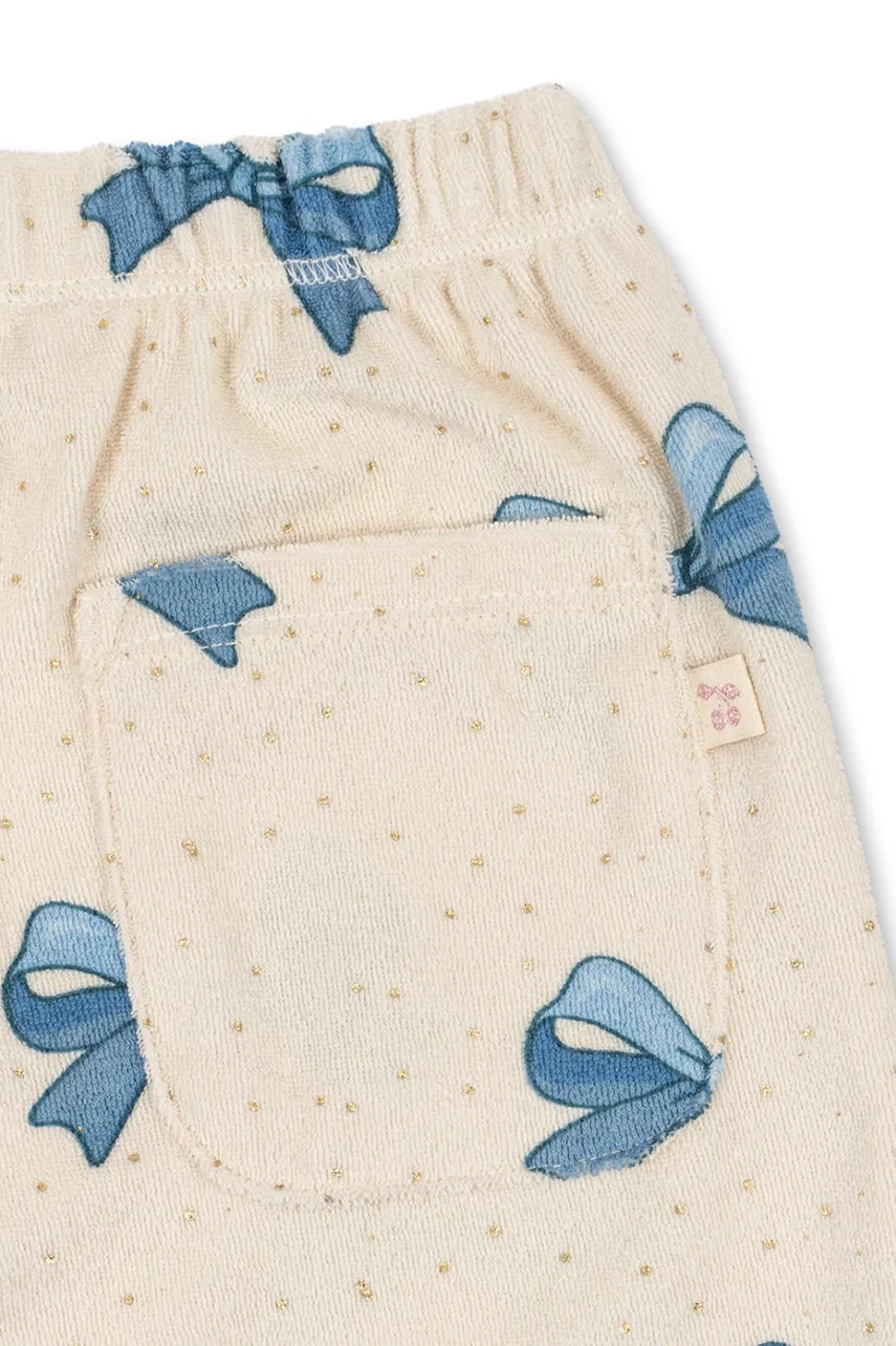 Дитячі спортивні штани Konges Sløjd ITTY SWEAT PANTS GOTS колір бежевий візерунок KS102599