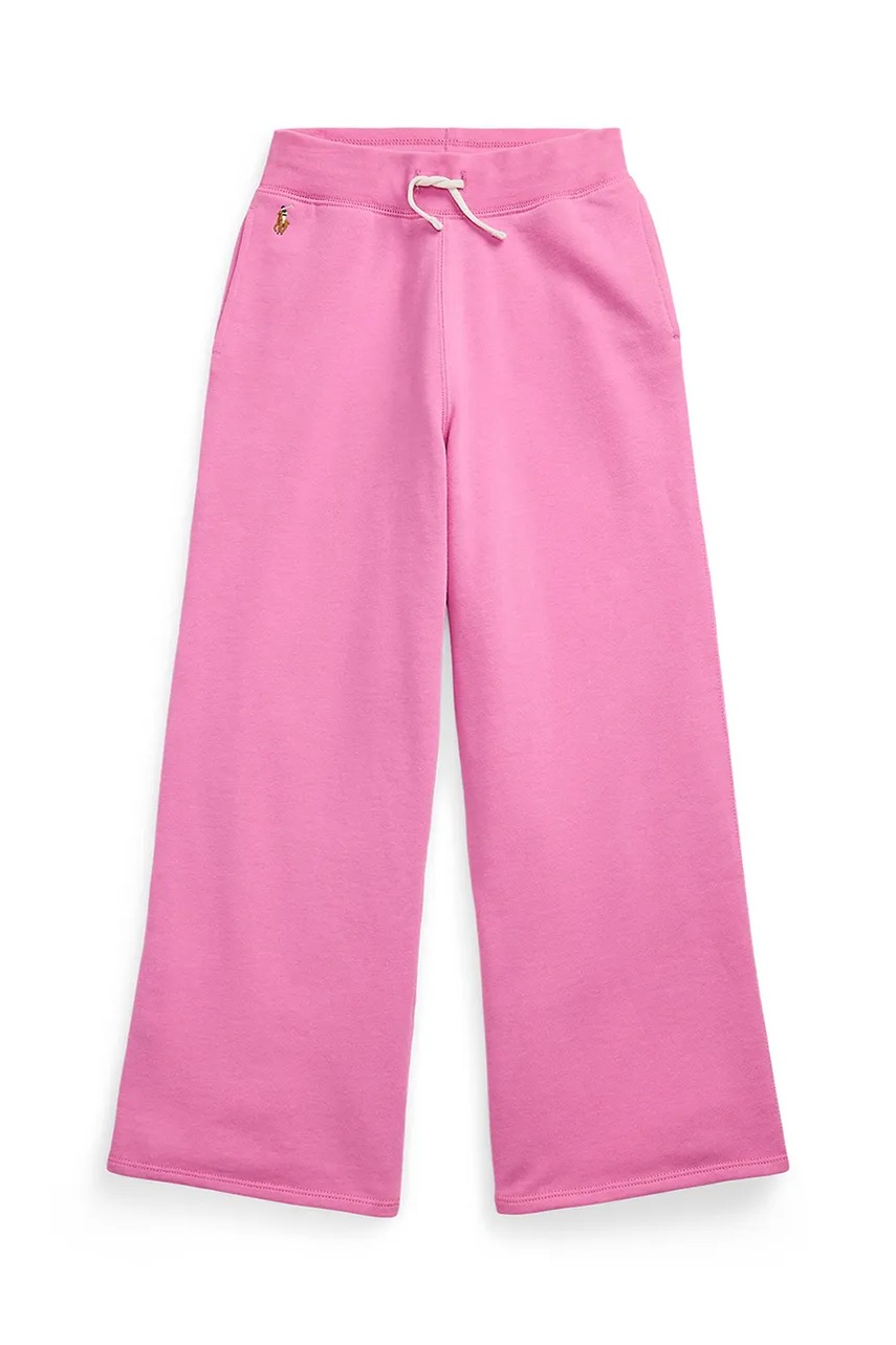 Детские спортивные штаны Polo Ralph Lauren цвет розовый однотонные 313957843002 Детские спортивные штаны Polo Ralph Lauren цвет розовый однотонные 313957843002