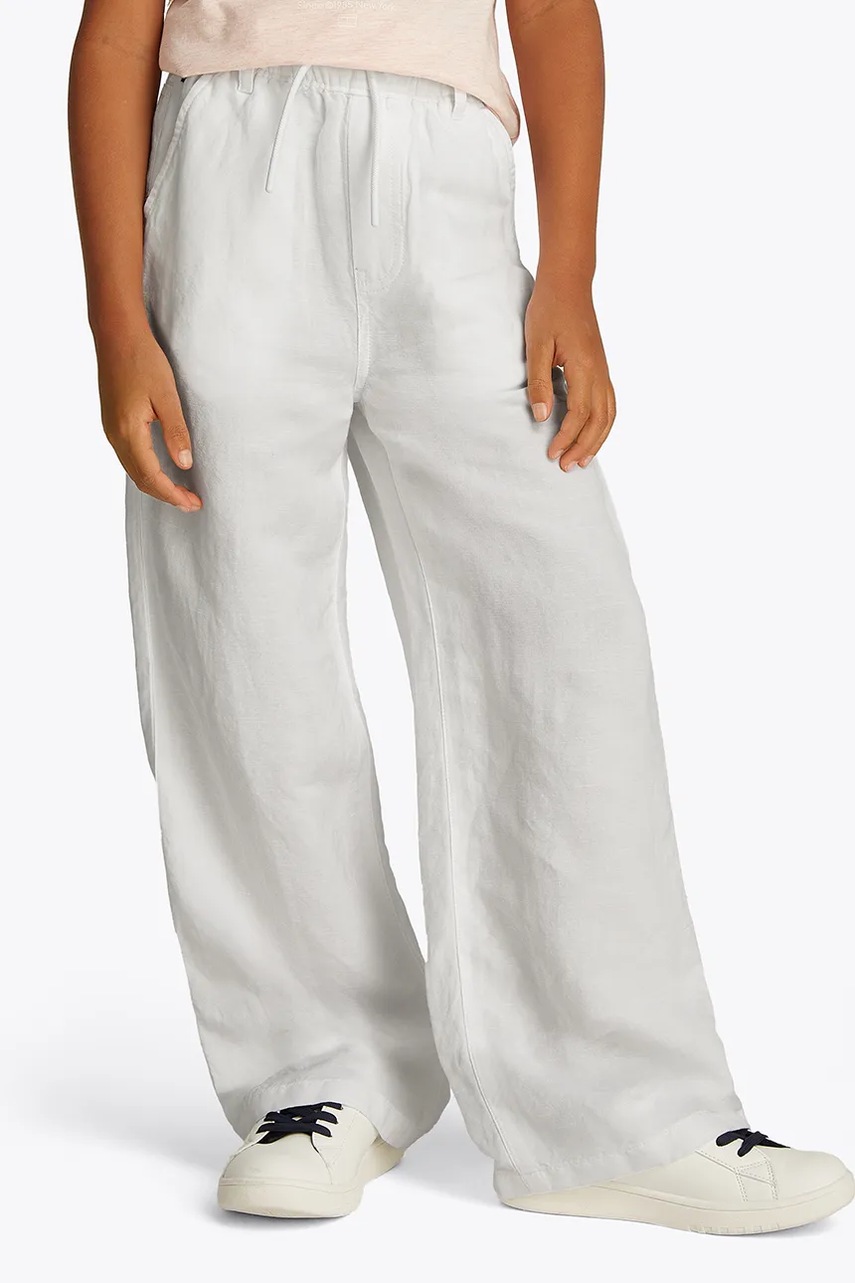 Dětské plátěné kalhoty Tommy Hilfiger (obrázek 6)