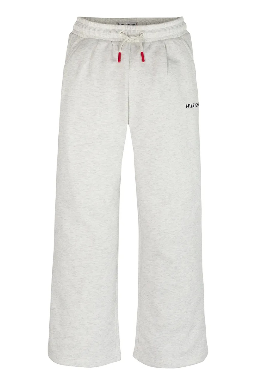 Детские спортивные штаны Tommy Hilfiger цвет белый однотонные KG0KG08422