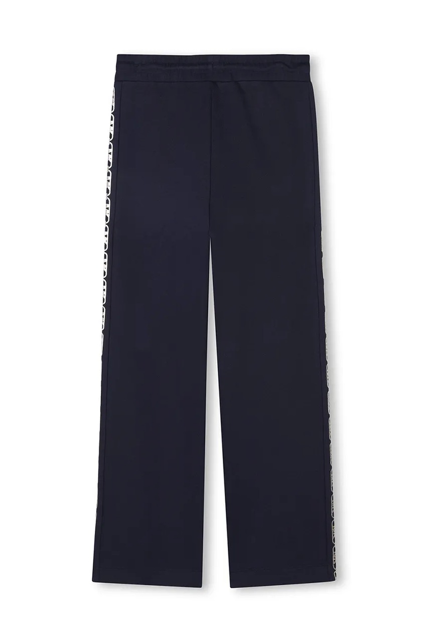 Детские хлопковые штаны Michael Kors цвет синий с аппликацией R30330