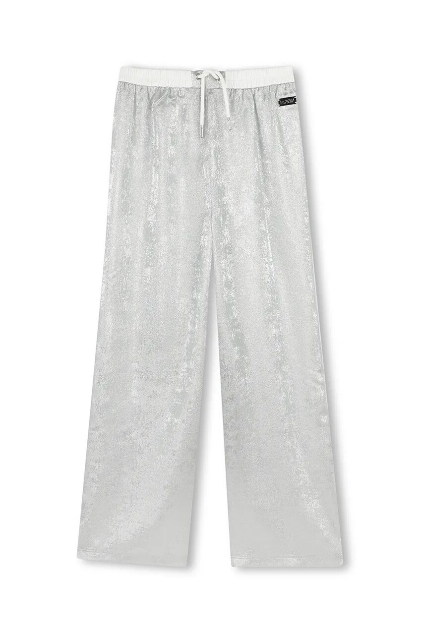 Dkny pantaloni copii culoarea gri, uni, D62337