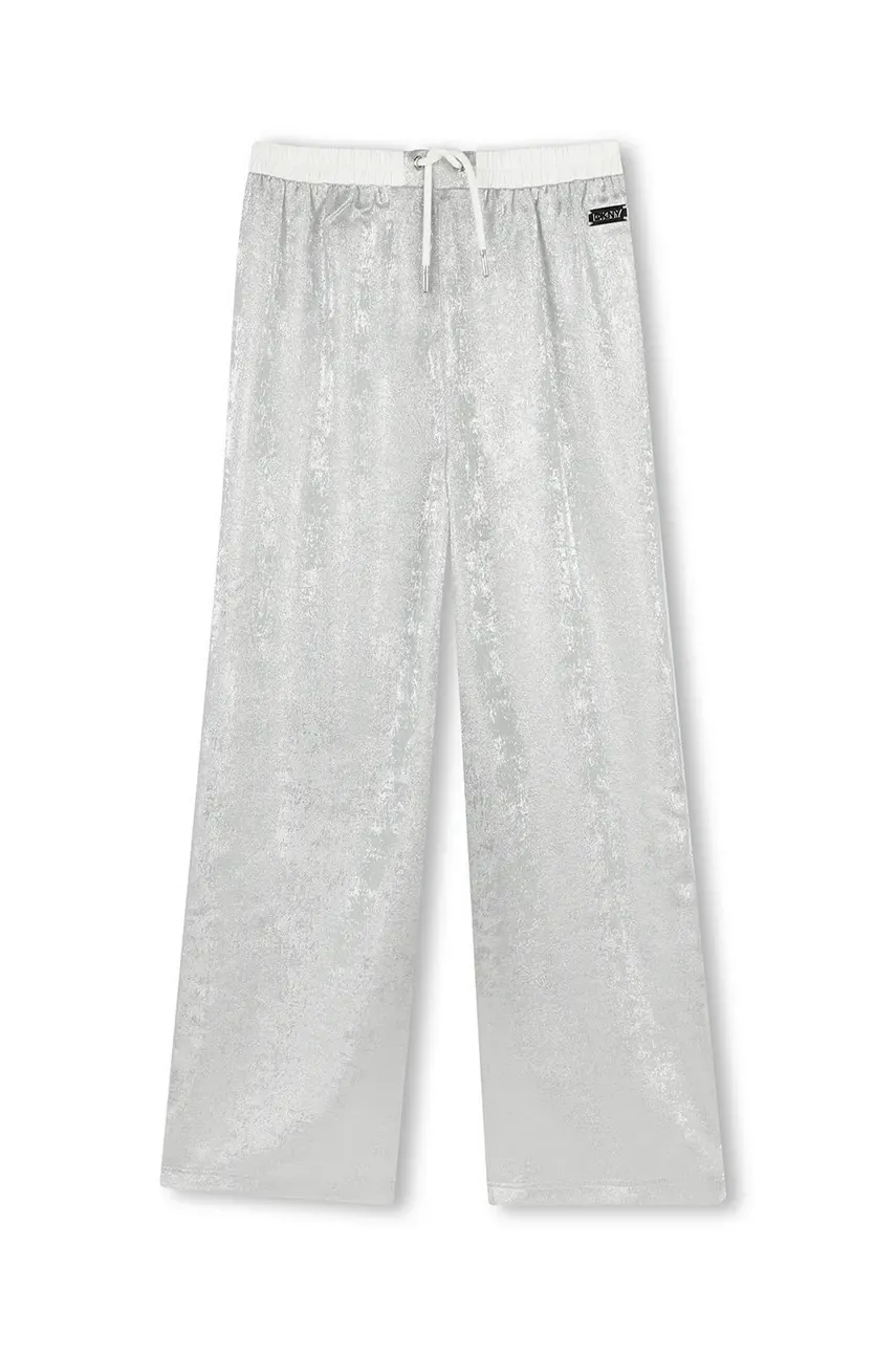 Dkny pantaloni copii culoarea gri, uni, D62337