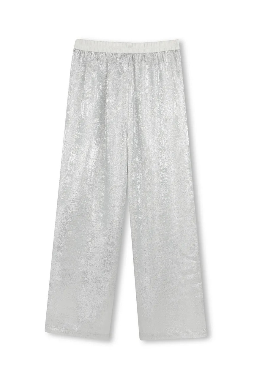 Детские брюки Dkny цвет серый однотонные D62337 Детские брюки Dkny цвет серый однотонные D62337