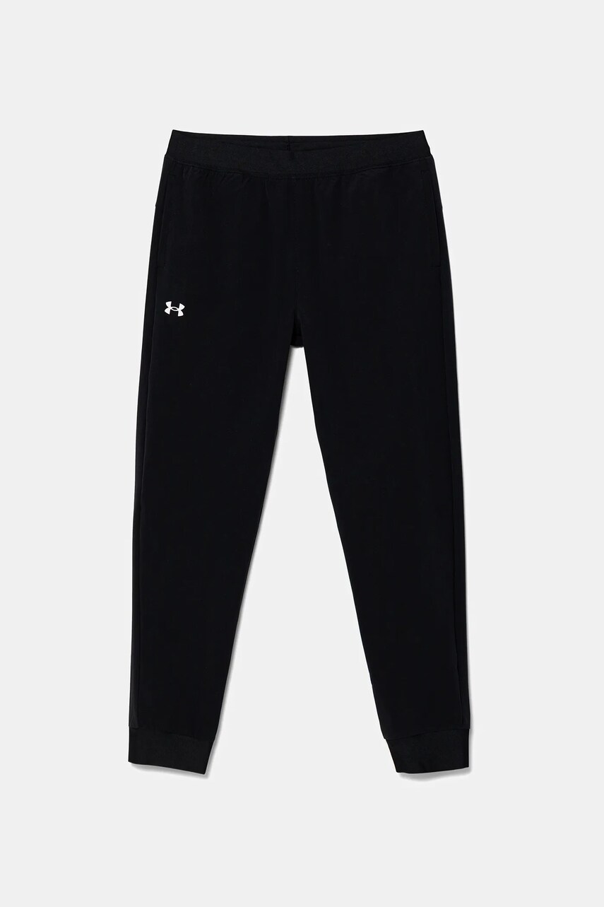 Under Armour pantaloni de trening pentru copii Rival Woven Jogger culoarea negru, uni, 1384207