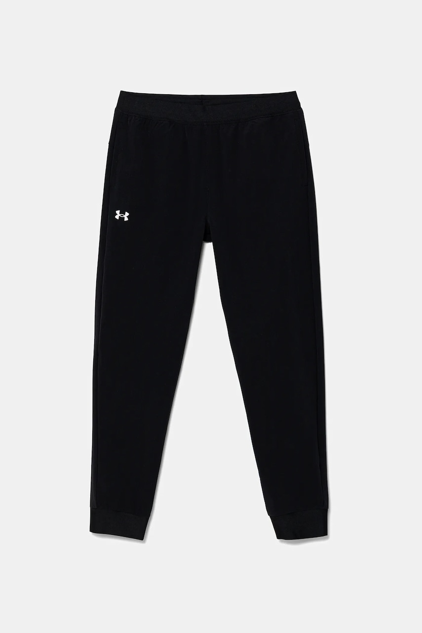 Under Armour pantaloni de trening pentru copii Rival Woven Jogger culoarea negru, uni, 1384207