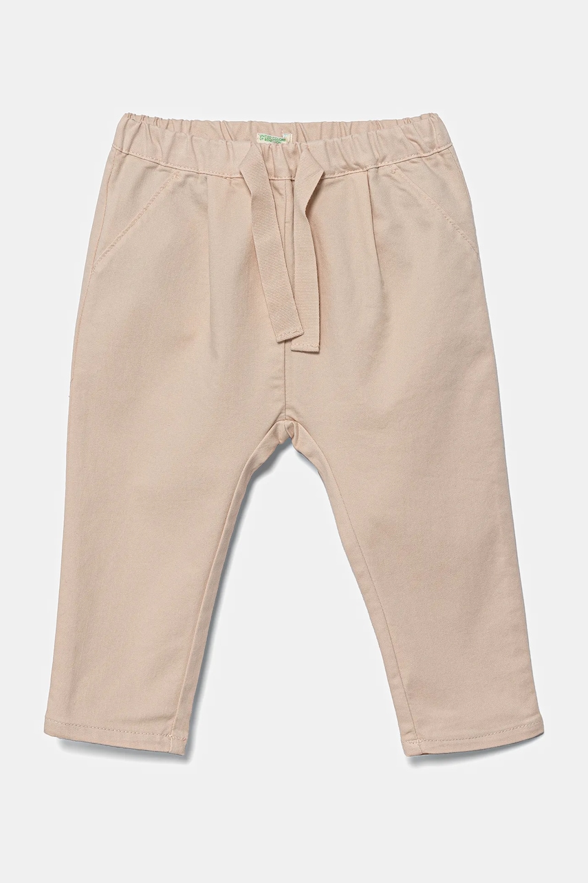 United Colors of Benetton pantaloni bebe culoarea roz, uni, 4U40AF019