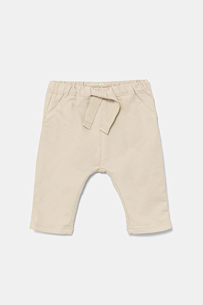United Colors of Benetton pantaloni bebe culoarea bej, uni, 4U40AF019