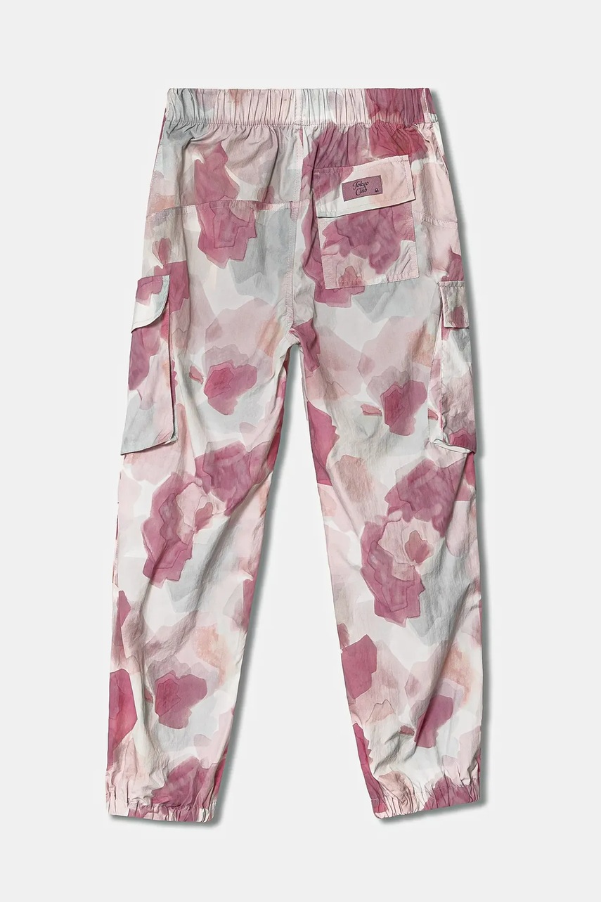 Детские брюки United Colors of Benetton цвет розовый с узором 4Q2RCF04K Детские брюки United Colors of Benetton цвет розовый с узором 4Q2RCF04K
