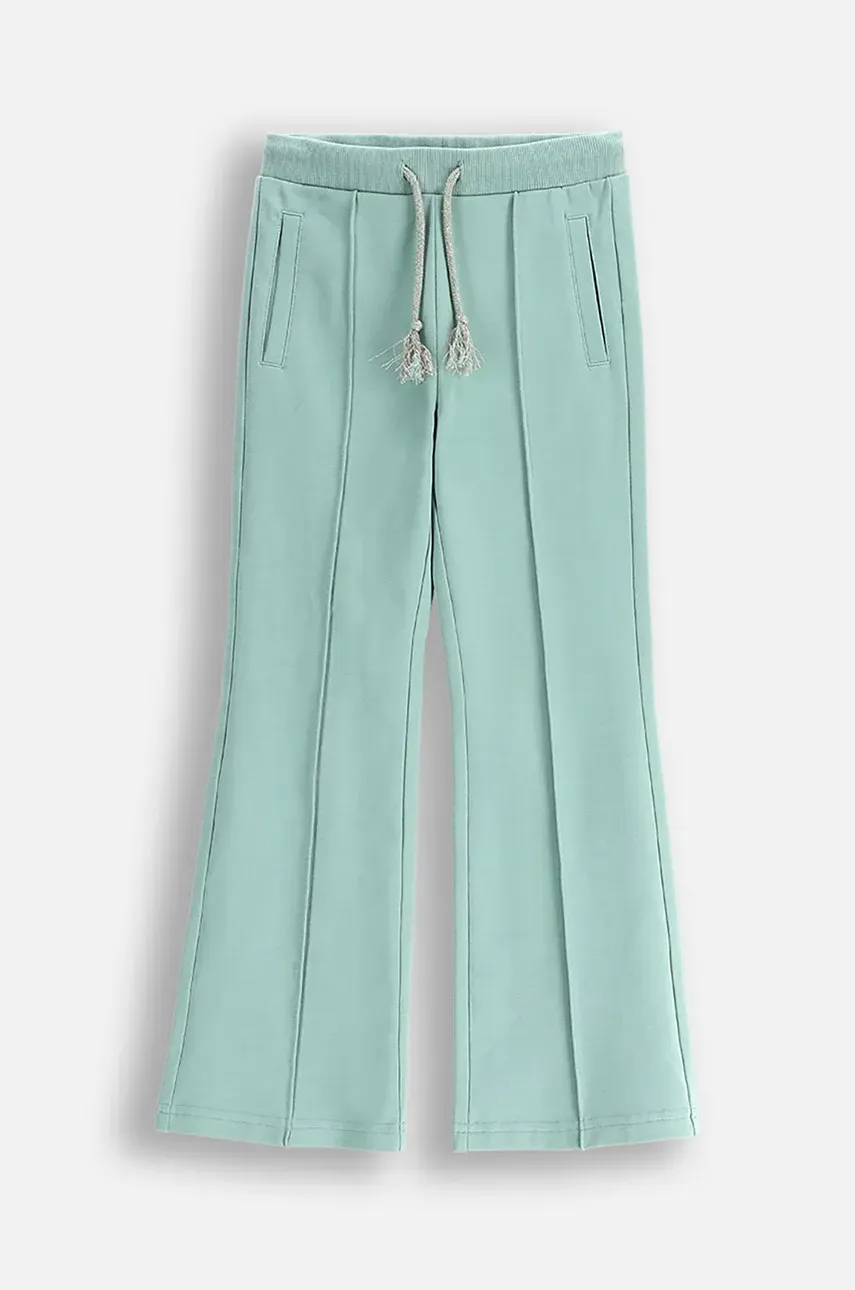 Coccodrillo pantaloni de trening pentru copii culoarea verde, neted, DREAM DIARIES GIRL KIDS