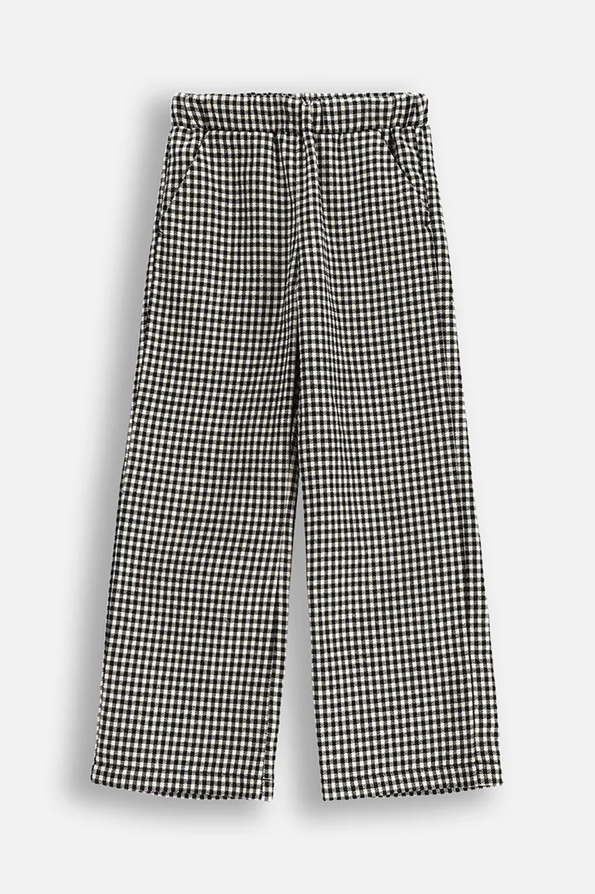 Детские брюки Coccodrillo цвет чёрный с узором REBEL GIRL KIDS