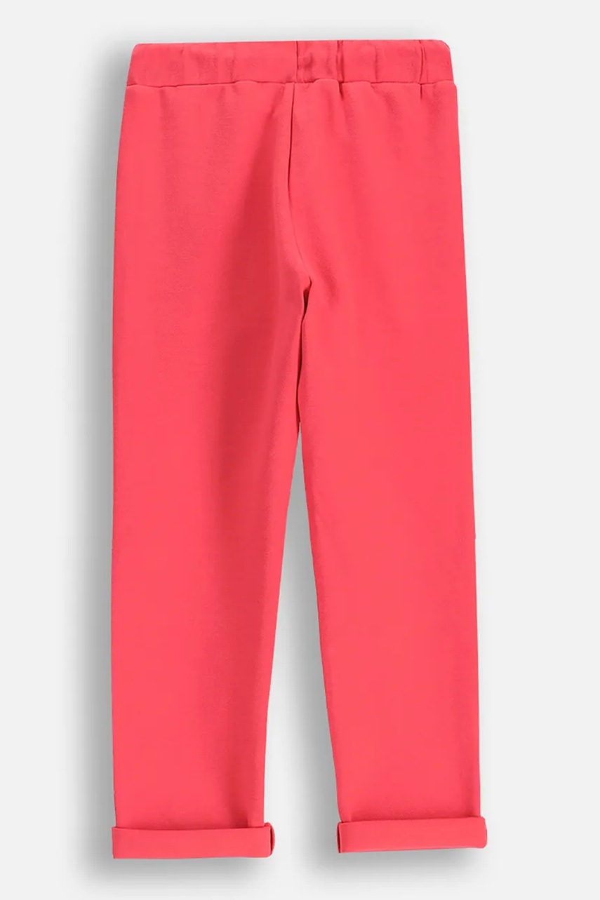 Детские спортивные штаны Coccodrillo цвет розовый однотонные MAXITROPIC GIRL KIDS