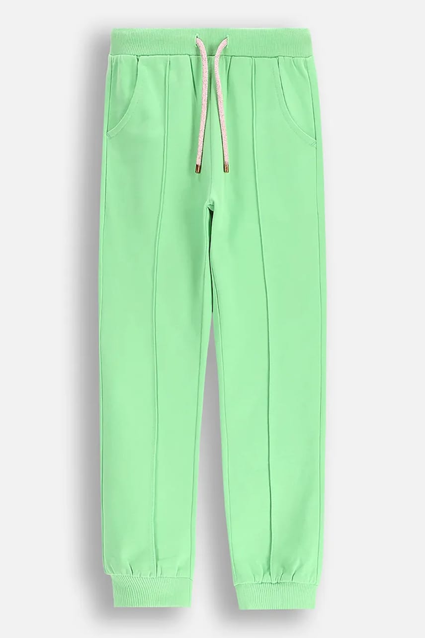 Coccodrillo pantaloni de trening culoarea verde, MAXITROPIC GIRL KIDS Coccodrillo pantaloni de trening culoarea verde, MAXITROPIC GIRL KIDS