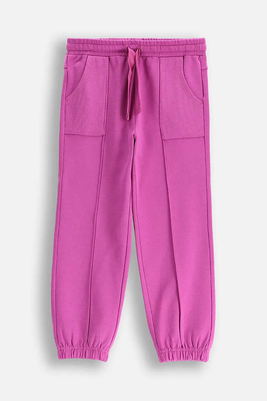 Coccodrillo pantaloni de trening culoarea violet, REBEL GIRL KIDS