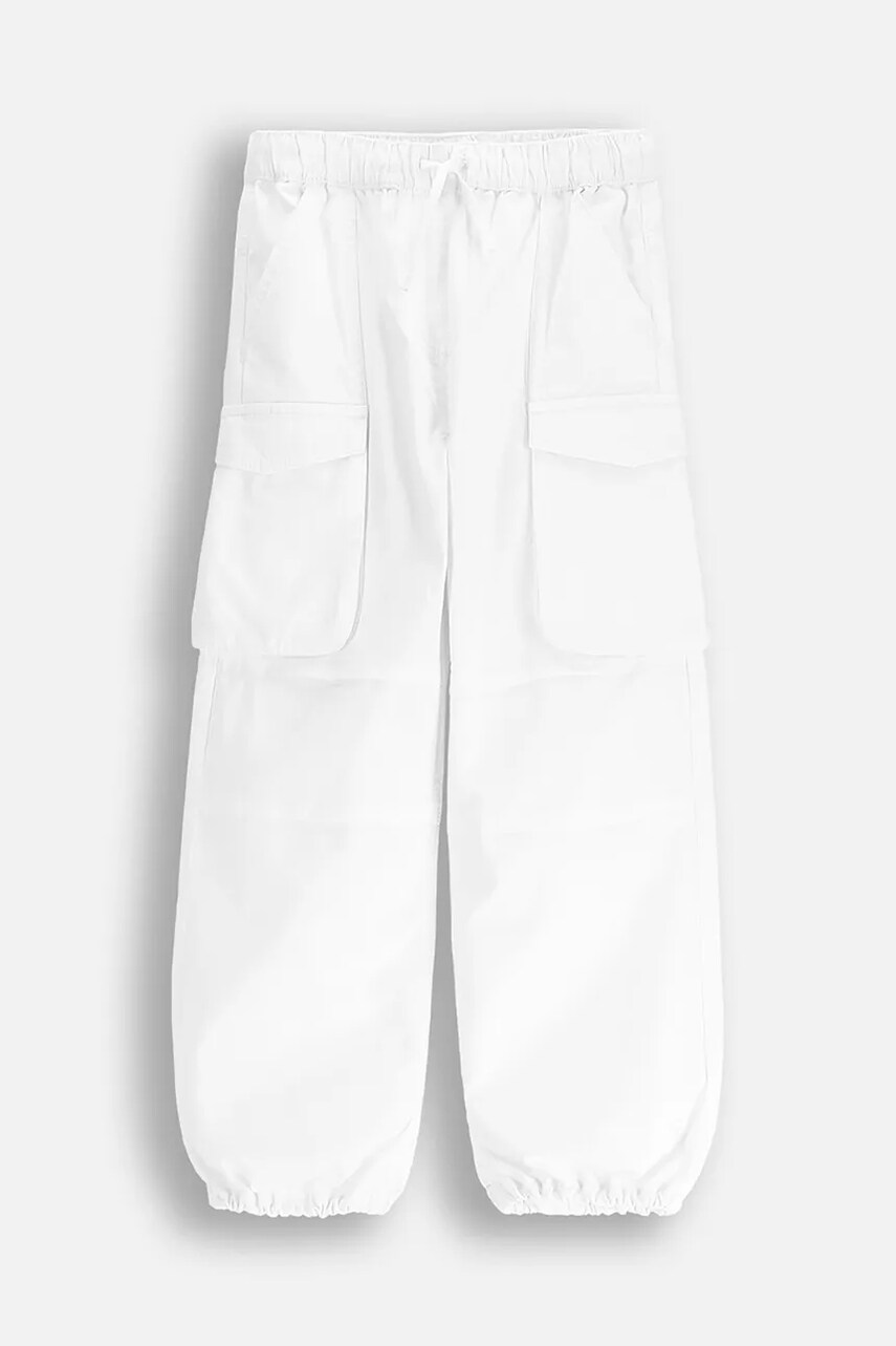 Coccodrillo pantaloni culoarea alb, REBEL GIRL JUNIOR