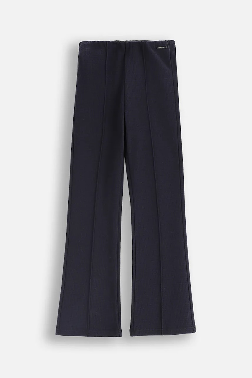 Coccodrillo pantaloni de trening pentru copii culoarea bleumarin, cu model, BACK TO SCHOOL GIRL