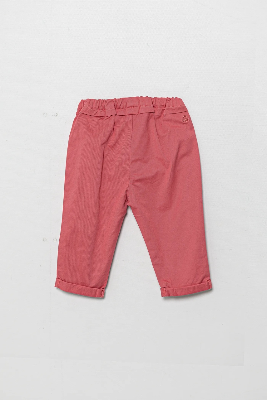 Детские брюки United Colors of Benetton цвет розовый однотонные 4T48GF02C Детские брюки United Colors of Benetton цвет розовый однотонные 4T48GF02C