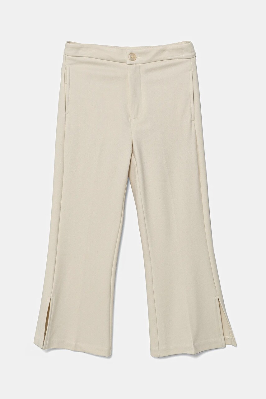 United Colors of Benetton pantaloni copii culoarea bej, uni, 4U7FCF04F