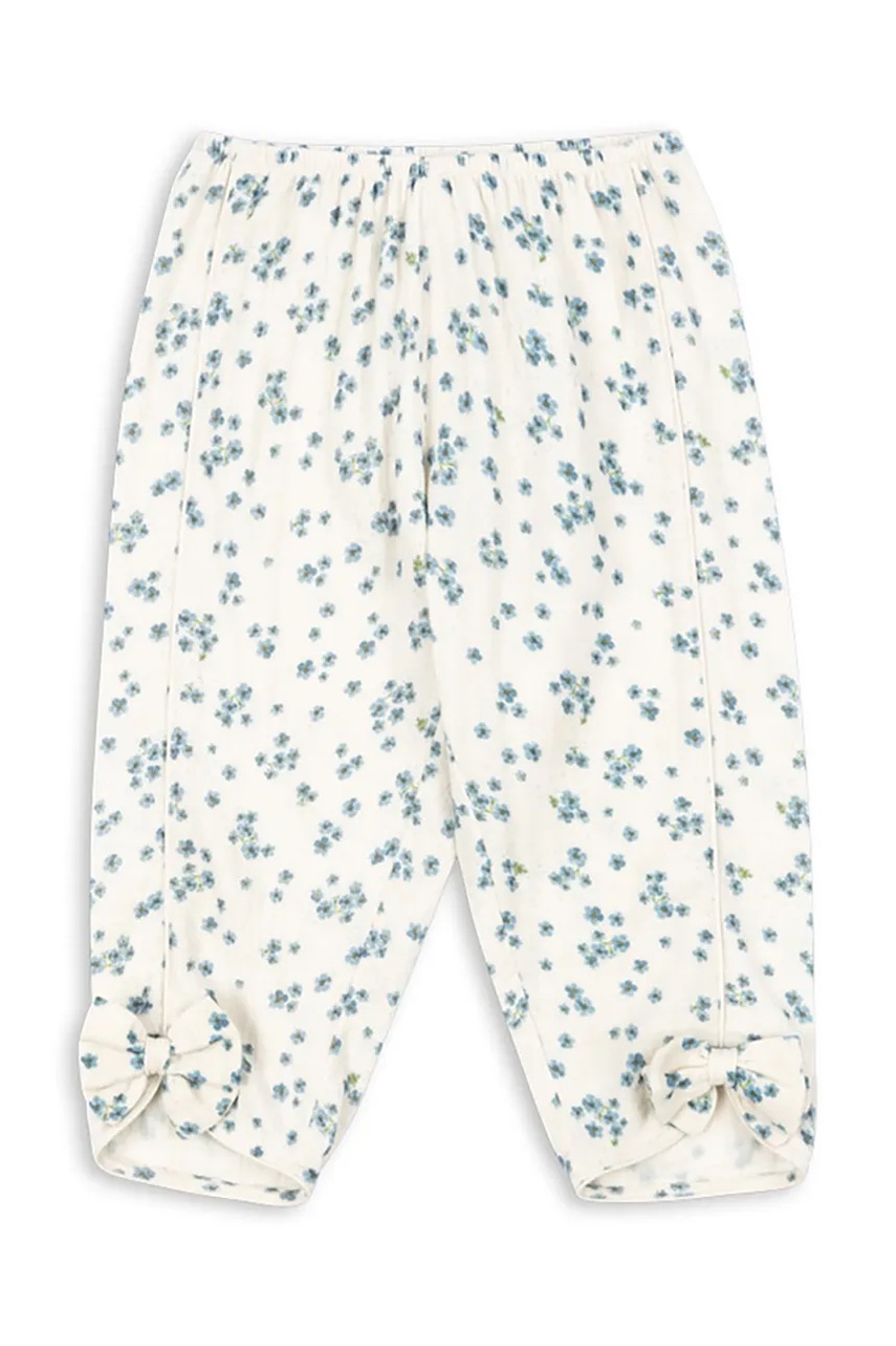 Детские хлопковые брюки Konges Sløjd RHW x KS MIOBLU PANTS GOTS цвет бежевый узор Rosie Huntington Whiteley KS103615 Детские хлопковые брюки Konges Sløjd RHW x KS MIOBLU PANTS GOTS цвет бежевый узор Rosie Huntington Whiteley KS103615