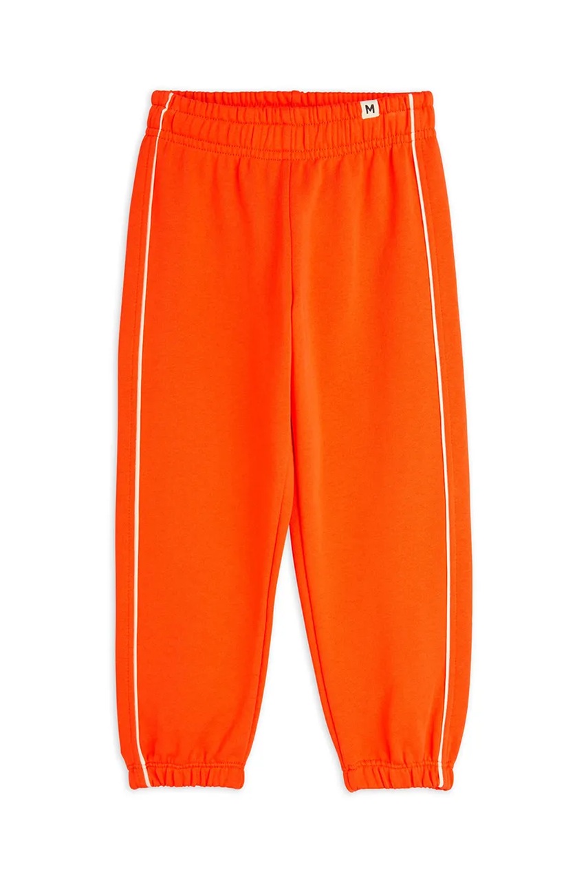 Детские спортивные штаны Mini Rodini Plain piping цвет оранжевый 2513010742