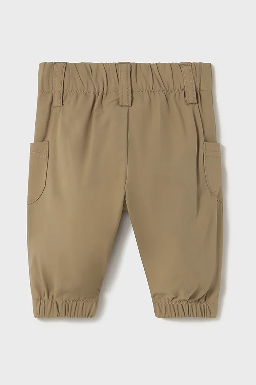 Брюки для младенцев Mayoral Newborn цвет зелёный однотонные 1563