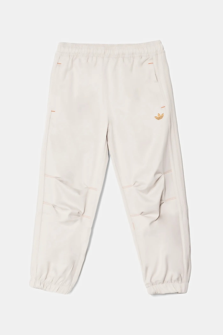Детские спортивные штаны adidas Originals цвет бежевый однотонные JC9073