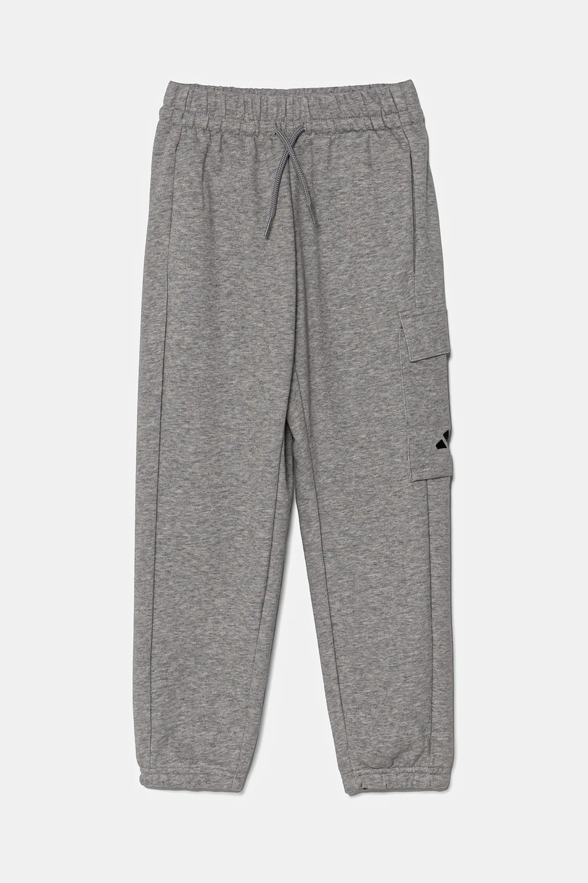 Детские спортивные штаны adidas цвет серый меланж JC9755