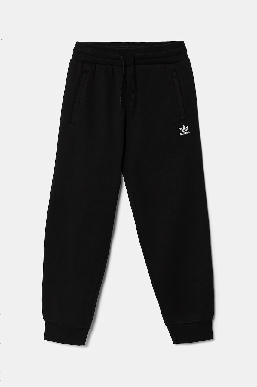 Детские спортивные штаны adidas Originals цвет чёрный однотонные JC8416 Детские спортивные штаны adidas Originals цвет чёрный однотонные JC8416