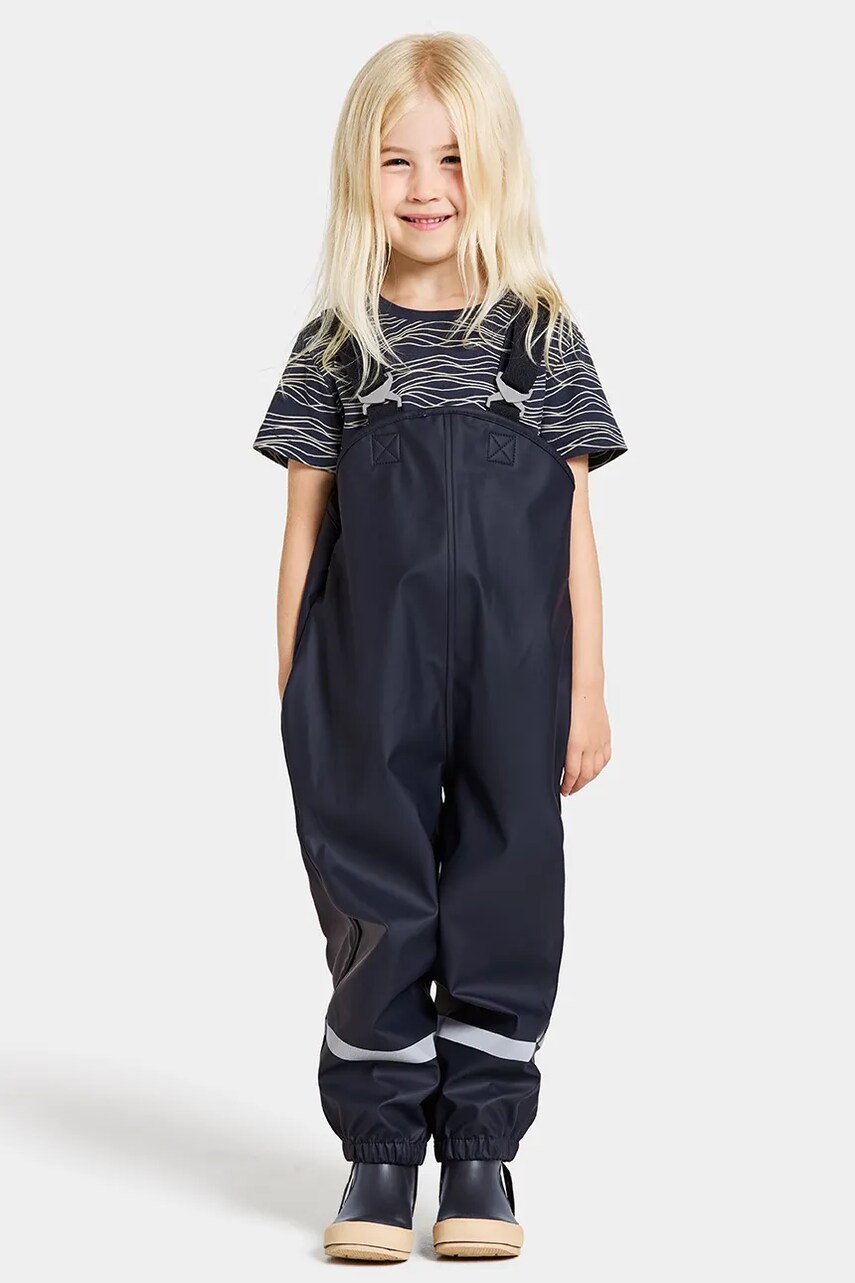 Didriksons pantaloni de ploaie pentru copii PLASKEMAN PANTS culoarea albastru marin, 503953