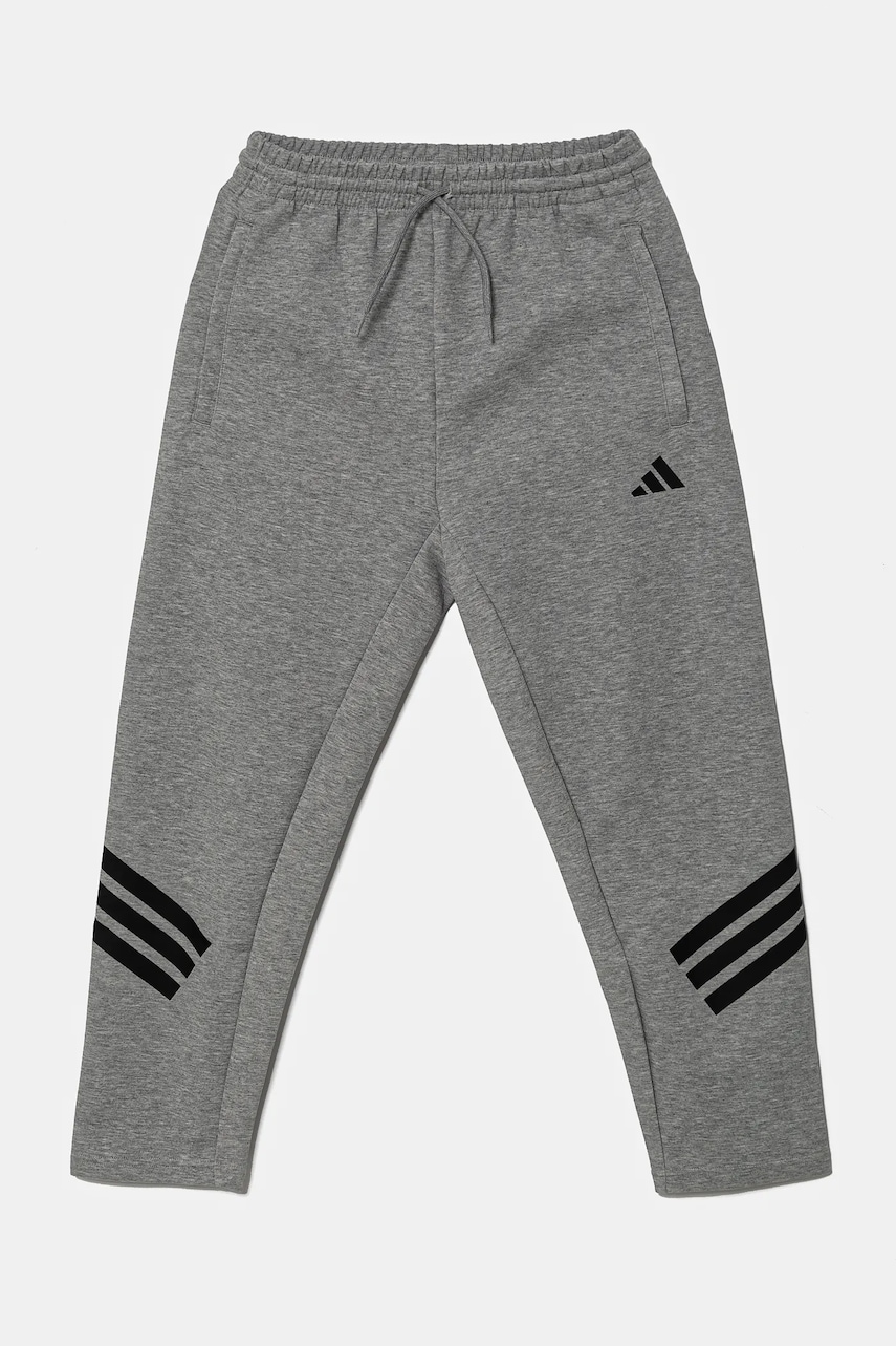 Детские спортивные штаны adidas цвет серый с принтом JJ4811 Детские спортивные штаны adidas цвет серый с принтом JJ4811