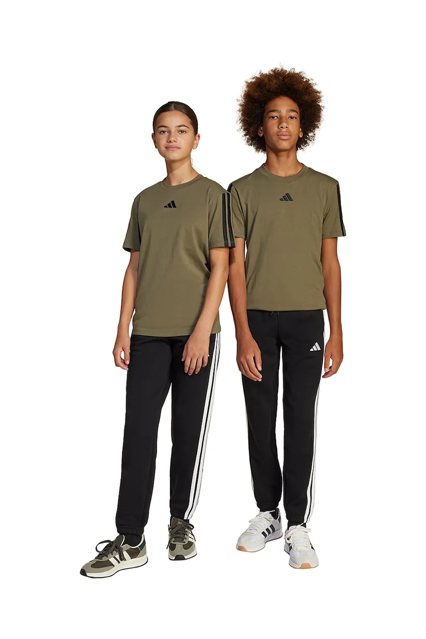 adidas pantaloni de trening pentru copii culoarea negru, modelator, JJ3540