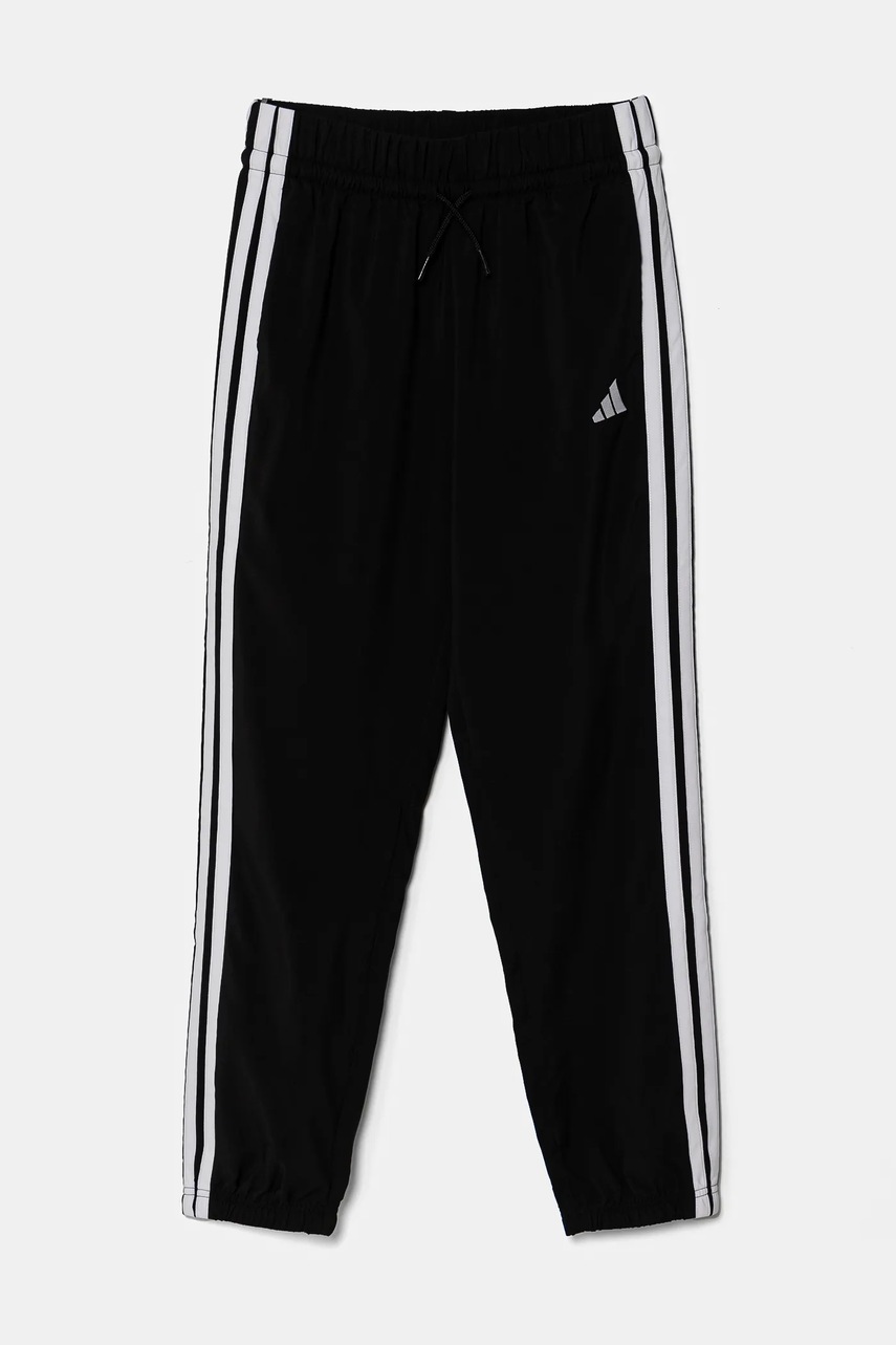 Дитячі спортивні штани adidas колір чорний з аплікацією JD6500