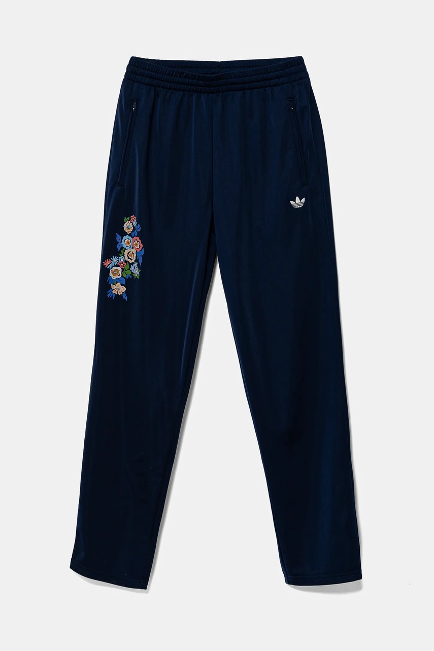 Детские спортивные штаны adidas Originals цвет синий с принтом JC8900