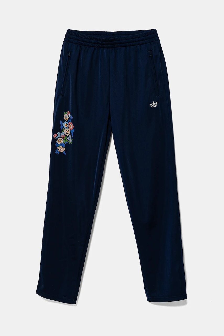 Детские спортивные штаны adidas Originals цвет синий с принтом JC8900 Детские спортивные штаны adidas Originals цвет синий с принтом JC8900
