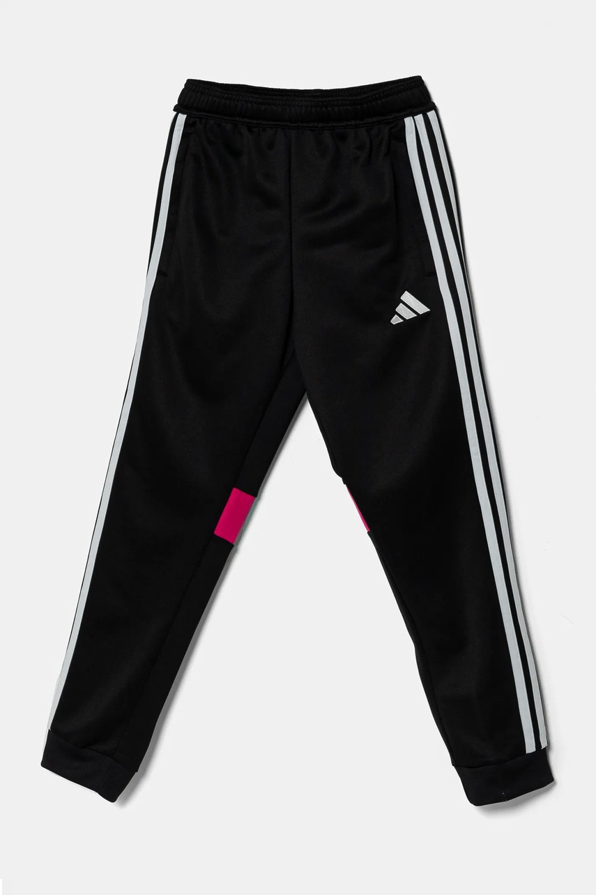 Детские спортивные штаны adidas Performance цвет чёрный с аппликацией JD3064