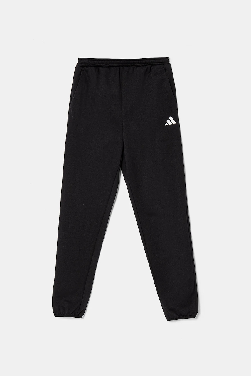 Детские спортивные штаны adidas цвет чёрный с принтом JJ1025
