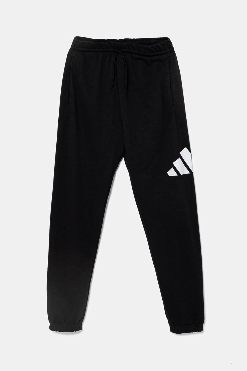 Детские спортивные штаны adidas цвет чёрный с принтом JD2090